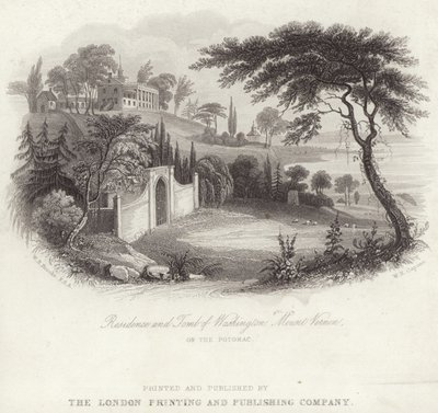 Résidence de la tombe de George Washington à Mount Vernon - William Henry Brooke