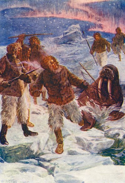Illustration pour Le Monde de la Glace ou la Croisière Baleinière du Dauphin - William Henry Charles Groome