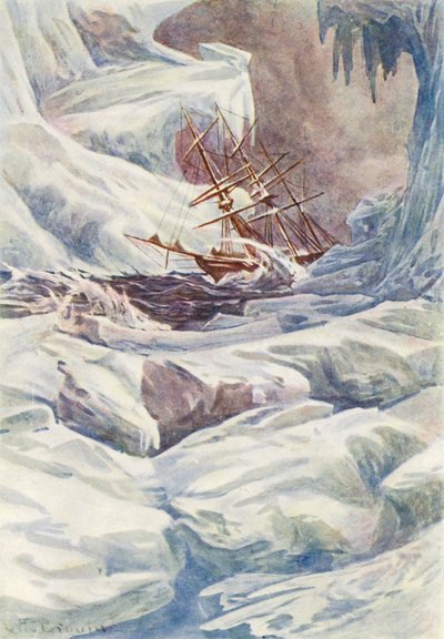 Illustration pour Le Monde de la Glace ou la Croisière Baleinière du Dauphin - William Henry Charles Groome