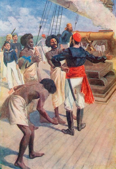 Les chefs furent alors dirigés vers un rocher à environ deux miles en mer, et le canon fut tiré - William Henry Charles Groome