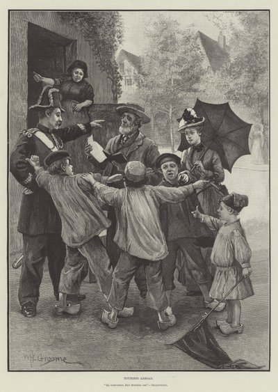 Touristes à l