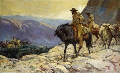 Chasseurs et mules de bât - William Henry Dethlef Koerner