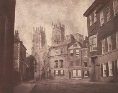 Une scène à York : York Minster depuis Lop Lane - William Henry Fox Talbot