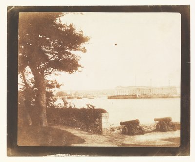 Royal William Victualling Yard, Plymouth, depuis Mount Edgecumbe - William Henry Fox Talbot