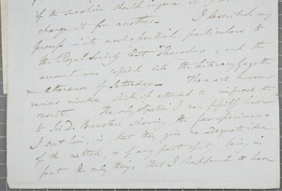 Lettre signée de William Henry Fox Talbot à James David Forbes, 1839 - William Henry Fox Talbot
