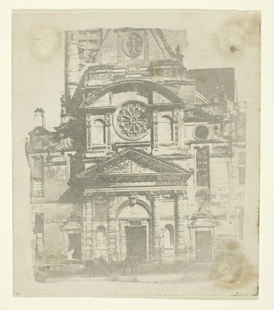 St. Étienne du Mont, Façade - William Henry Fox Talbot