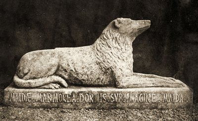 Statue de Maida, rapportée comme étant le Chien Préféré de Sir Walter Scott - William Henry Fox Talbot