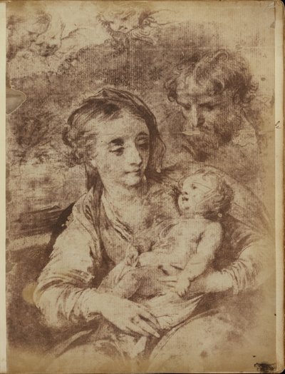 La Sainte Famille avec Trois Chérubins - William Henry Fox Talbot