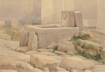 Fontaine pompéienne et abreuvoir pour chevaux, 1880 - William Henry Holmes