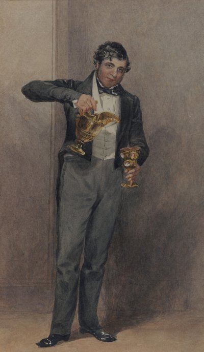 Majordome, vers 1827 (aquarelle sur papier) - William Henry Hunt