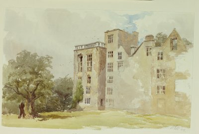 Hardwick Old Hall - William Henry Hunt