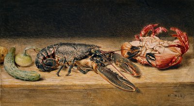 Homard, crabe et concombre, 1827 - William Henry Hunt