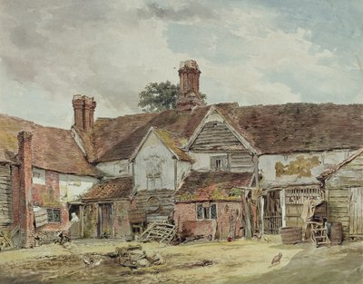 Vieux bâtiments de ferme - William Henry Hunt