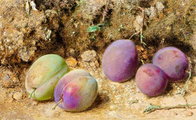 Prunes mûres et non mûres, c.1860 - William Henry Hunt