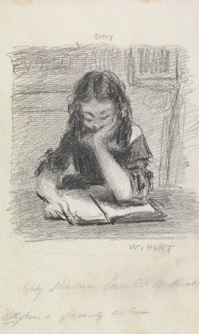 Sophy Steadman lisant - William Henry Hunt