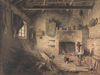 Le petit déjeuner du bûcheron Le repas du ramasseur de brindilles - William Henry Hunt
