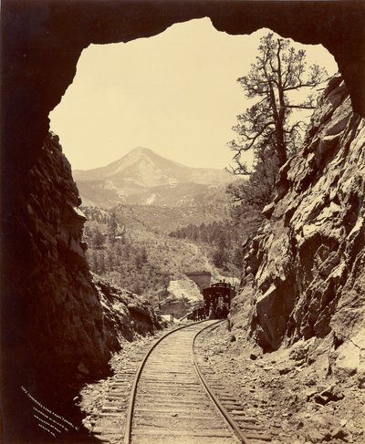 Cône de Cameron du "Tunnel 4", Colorado Midland Railway - William Henry Jackson