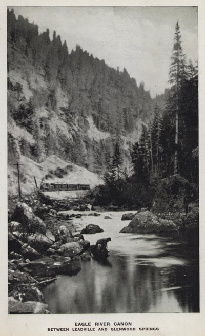 Canyons du Colorado : Eagle River Canon, entre Leadville et Glenwood Springs - William Henry Jackson