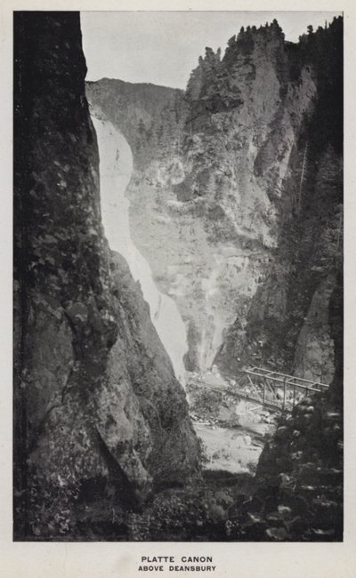 Canyons du Colorado : Platte Canon, au-dessus de Deansbury - William Henry Jackson