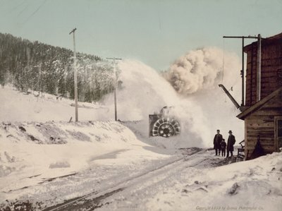 Chasse-neige du Colorado sur le Colorado Midland Railroad au col de Hagerman - William Henry Jackson