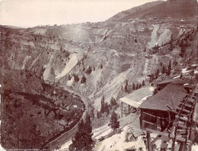 Gilman et le canyon de la rivière Eagle, vers 1880-90 - William Henry Jackson