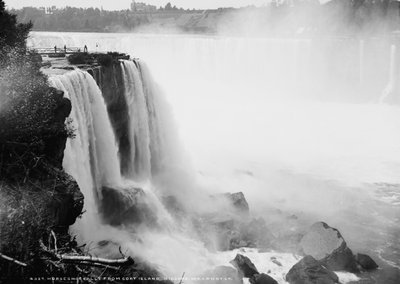 Chutes du fer à cheval depuis Goat Island, Niagara, c.1880-97 - William Henry Jackson