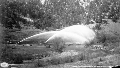 Exploitation minière hydraulique près de Dallas, vers 1882-1900 - William Henry Jackson