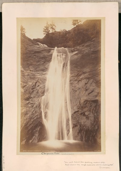 Moyenne Cascade. Chutes de Cheyenne - William Henry Jackson