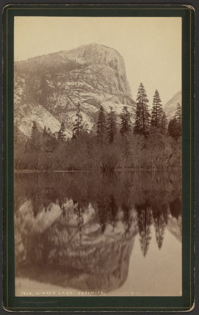 Lac Mirror. Yosemite. - William Henry Jackson
