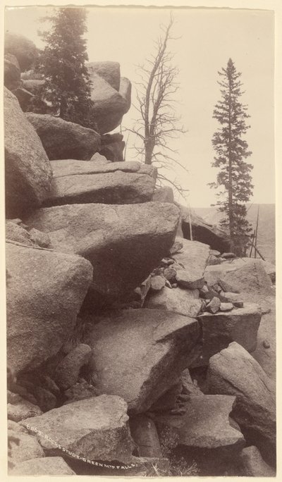 [Étude des roches, Green Mountain Falls, Colorado] - William Henry Jackson