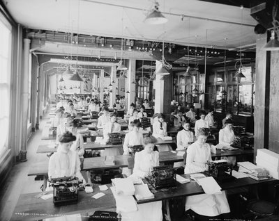 Département de dactylographie, National Cash Register, Dayton, Ohio, 1902 - William Henry Jackson