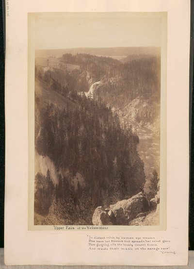 Chutes supérieures du Yellowstone - William Henry Jackson