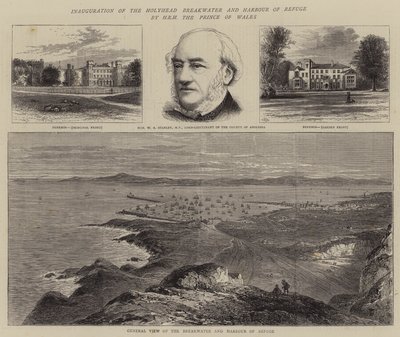 Inauguration de la digue et du port de refuge de Holyhead par SAR le Prince de Galles - William Henry James Boot