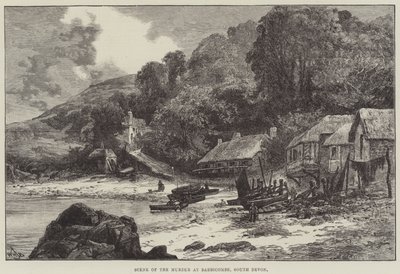 Scène du meurtre à Babbicombe, South Devon - William Henry James Boot