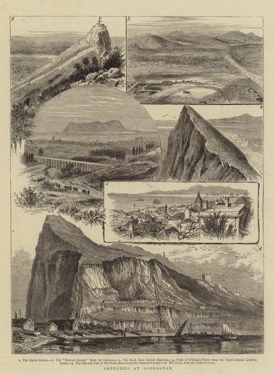 Esquisses à Gibraltar - William Henry James Boot