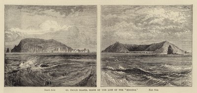 Île de Saint-Paul, scène de la perte du Megaera - William Henry James Boot