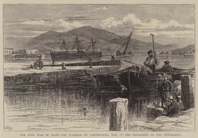 La guerre civile en Espagne, le port de Carthagène, maintenant en possession des insurgés - William Henry James Boot