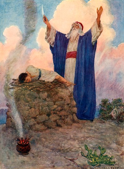 Abraham et Isaac sur le mont Moriah - William Henry Margetson