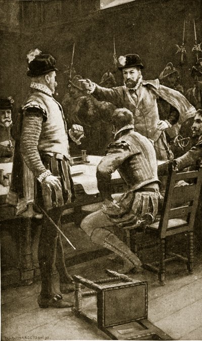 Le régent Moray arrête ses ennemis, 1569, illustration de 