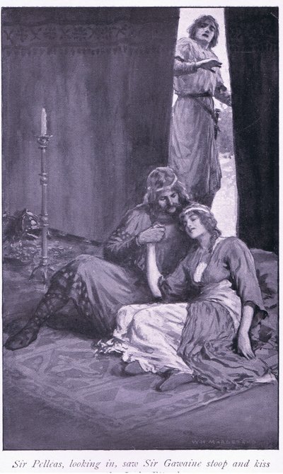 Sir Pelleas, regardant à l