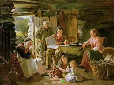 Intérieur de cottage - William Henry Midwood