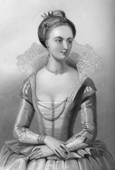 Anne de Danemark 1665-1714, reine consort du roi Jacques Ier, 1851 - William Henry Mote