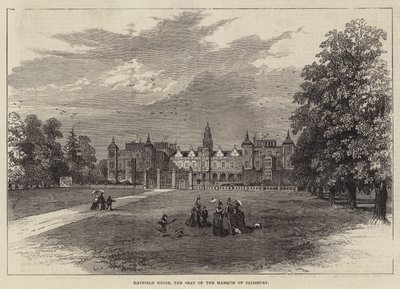 Hatfield House, la résidence du marquis de Salisbury - William Henry Pike