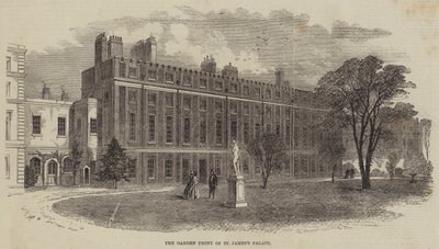 La façade du jardin du palais de St James - William Henry Prior
