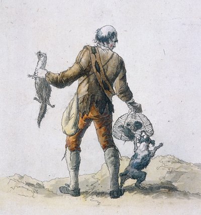 Un attrapeur de rats, Personnages provinciaux, 1804 - William Henry Pyne