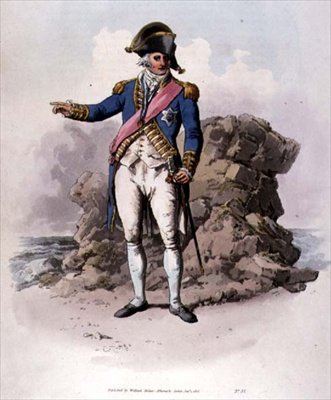 Amiral en uniforme complet, portant l