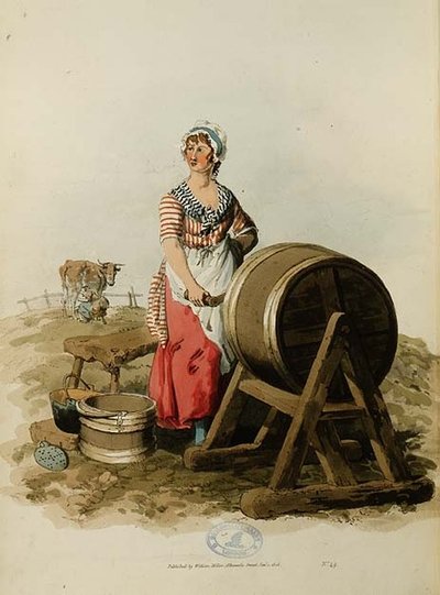 Barattage du beurre de 