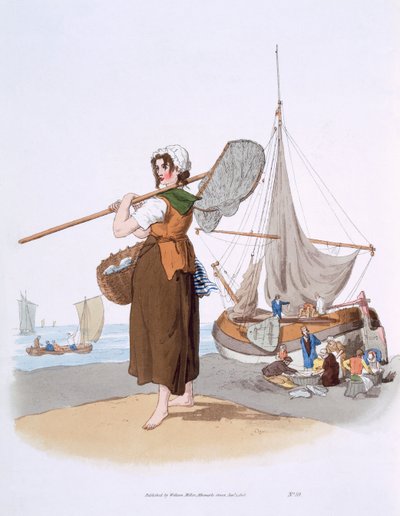 Pêcheuse de crevettes, de 