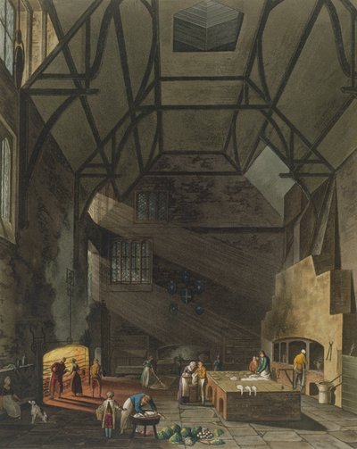 Intérieur de la cuisine, Trinity College, Cambridge, de L