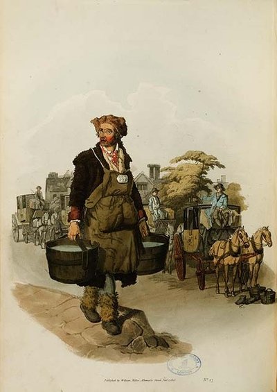 Waterman à un Arrêt de Carrosse de 
